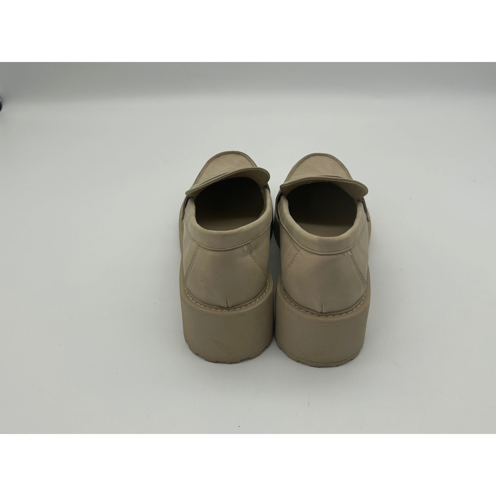 Madden Girl Penny Loafers Shoes Platform cottage boho women 8.5 beige chucky lug - Picture 6 of 10